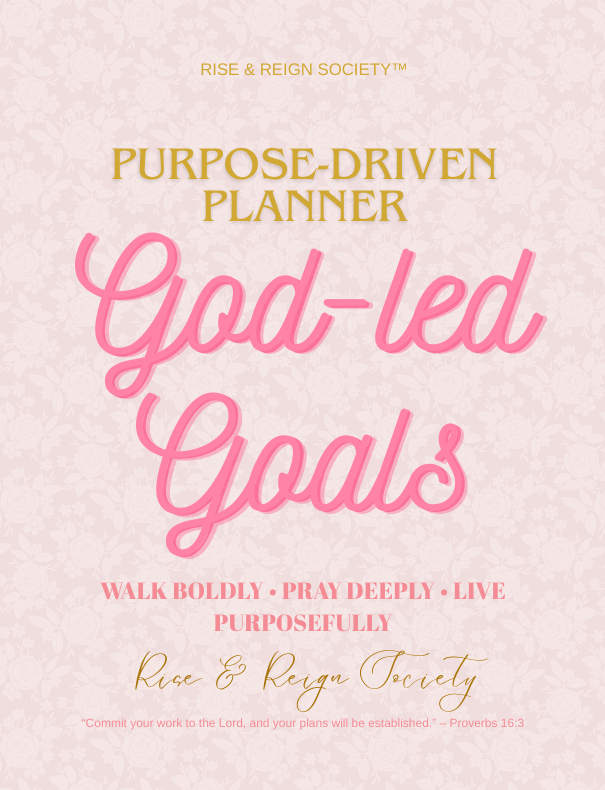 God-Led Goals™ 2026 Complete Christian Weekly Planner – 161-Page Digital PDF